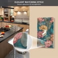 thumbnail image 5 of Yayeee Blank Wall Plate Cover 1-Gang 4.5"x2.7" Home Unused Decorative Outlet, Pink Water Lilies Pattern, 5 of 7