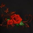 thumbnail image 3 of CafePress - Red Roses Men's Fitted T Shirt (Dark) - Men's Fitted T-Shirt, 3 of 4