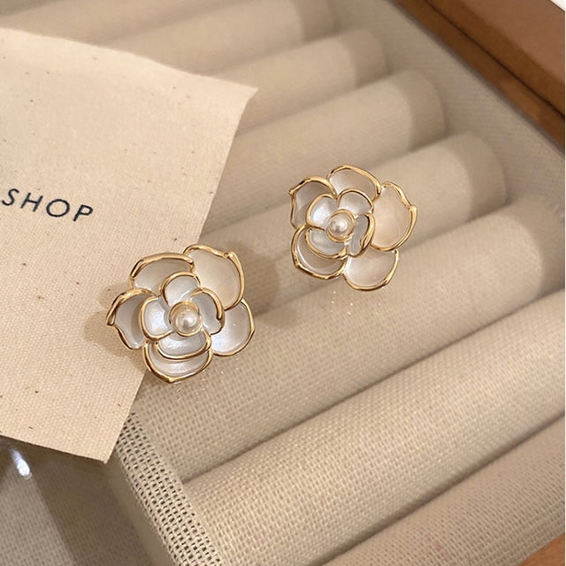 Pendientes de plata S925 con forma de alfiler, con forma de explosión de perlas, de hada, pequeños, frescos y sencillos, fáciles de combinar