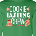 thumbnail image 4 of Inktastic Christmas Cookie Tasting Crew with Holiday Cookies Long Sleeve T-Shirt, 4 of 5
