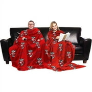 NCAA Wisconsin Badgers Blanket with Sleeves