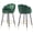 Green, variant on Hausfame Modern Velvet Swivel Bar Stools Green (Set of 2)