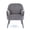Grey, variant on Velvet Accent Chair,Modern Upholstered Armchair Chairs,Single Sofa Armchair with Metal Legs for Living Room,Bedroom,Office,Yellow