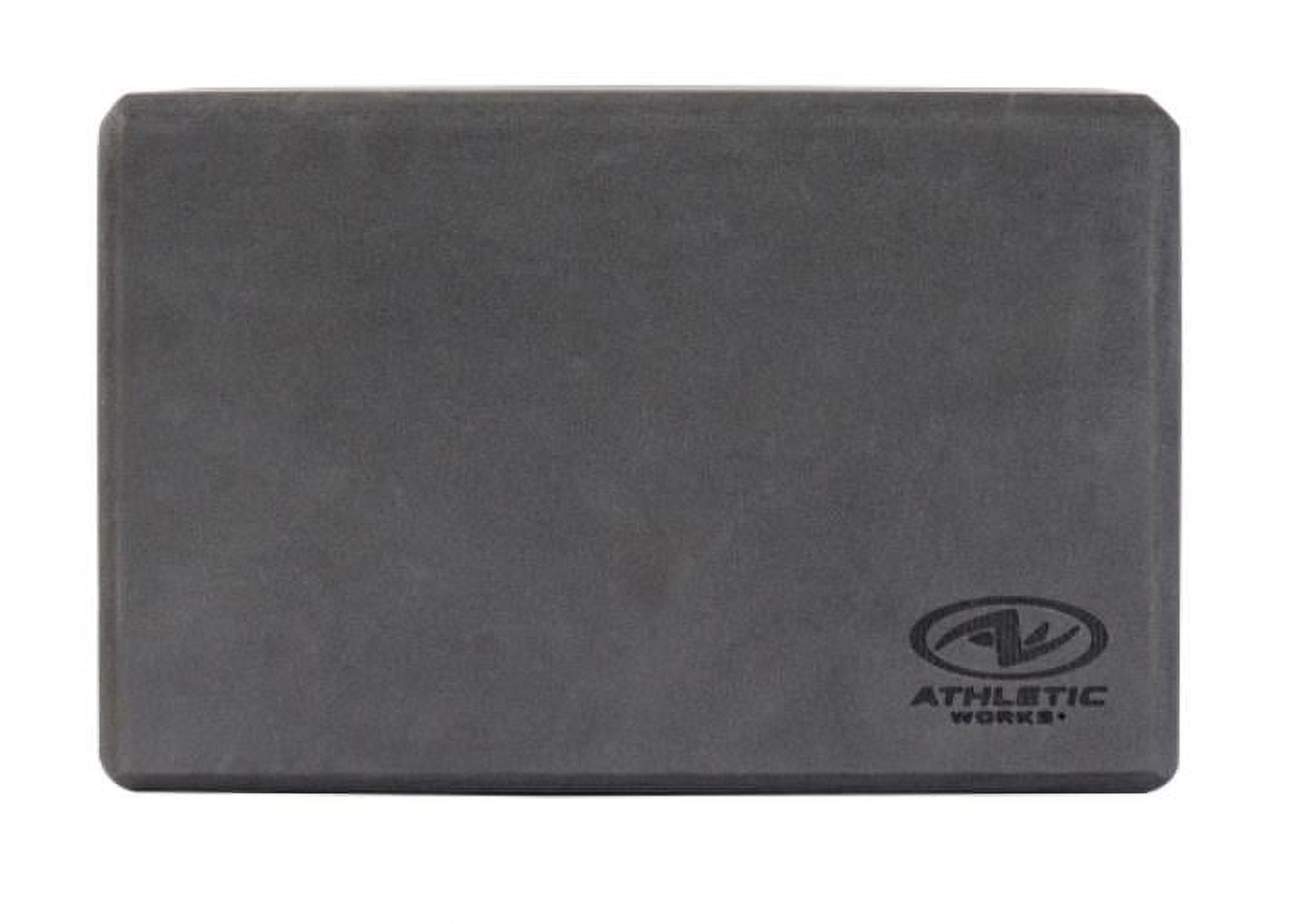 (2 pack) Athletic Works Yoga Block 9 in. x 6 in. x 3 in. EVA Foam, Dark Gray Color. Supportive & Lightweight