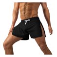 thumbnail image 1 of Summer Men Sports Shorts Side Zipper Quick-drying Breathable Gym Workout Short Pants Elastic Waist Drawstring Athletic Running Fitness Shorts, 1 of 7