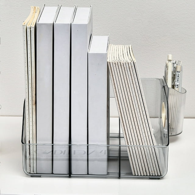Bureau avec Rangement, Étagères de Rangement, Support de Livre en Acrylique pour Dortoir Bureau Transparent Rangement de Bureau pour Enseignant, Supports de Livre pour Exposition, Supports en Acrylique pour Exposition