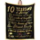 thumbnail image 1 of LHSHID to My Wife Gifts Blanket Anniversary Blanket You are My Life Letter Printed Flannel Blanket Warm Cozy Fuzzy Throw Blanket for Bedding Sofa and Travel 30x40in, 1 of 5