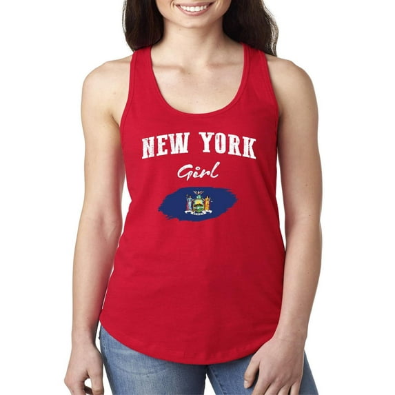 Normal is Boring - Women's Racerback Tank Top, up to Women Size 2XL - New York Girl