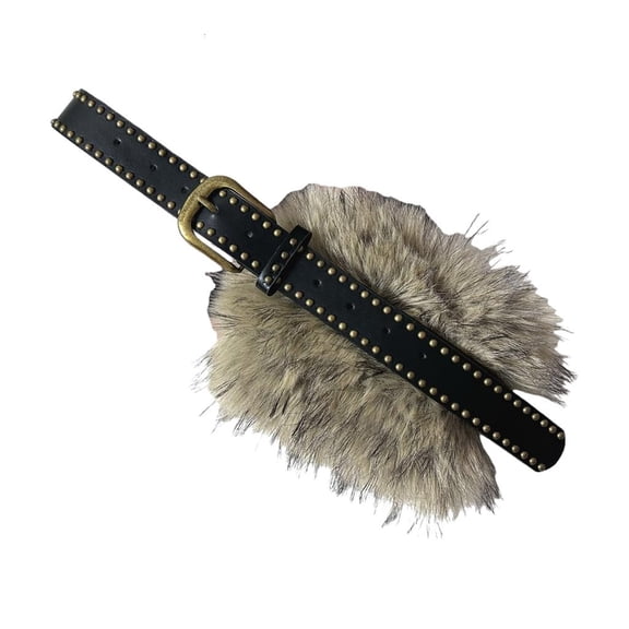 Yihuala Multifunctional Faux Furs Fashion Belt Elastic Adjustable Design Friendly PU Strap For Streetwear Looks