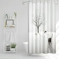 thumbnail image 4 of Winter Christmas Fabric Shower Curtains Wonderland Forest Funny Animal Waffle Bath Curtain Farmhouse Chriatmas Long Shower Curtain for Kids Bathroom Decor Waterproof with Hooks,72x72 Inch, 4 of 6