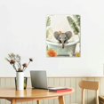 thumbnail image 3 of JRXY Bathroom Decor Funny Animal Bathroom Wall Art Sage Green Animal Bathroom Pictures for Wall Elephant Decor Bathroom Canvas Art Wall Decor 16x20 in, 3 of 5