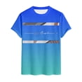 thumbnail image 4 of CONZONE Mens Tshirts Short Sleeve T-Shirts for Men Crew Neck Gradient Color Letter Graphic Casual Summer Tee Tops, 4 of 4