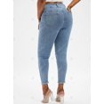 thumbnail image 4 of Jeans Rasgados Flacos de Talla Grande Rosegal  Vaqueros de talla grande, 4 of 5