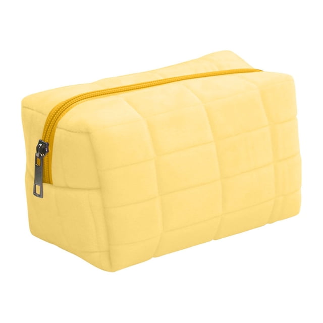 Dvkptbk Storage Cute Large-Capacity Cosmetic Bag Portable Plush Velvet Storage Bag Girl Heart Personality Storage Bag Home Essentials