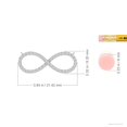 thumbnail image 3 of ANGARA Natural Diamond Infinity Pendant Necklace in 14K White Gold for Women (Size-1.1mm| Color-H| Clarity-SI2) | April Birthstone, Anniversary, Jewelry Gift for Women | Natural Diamond Necklace, 3 of 7