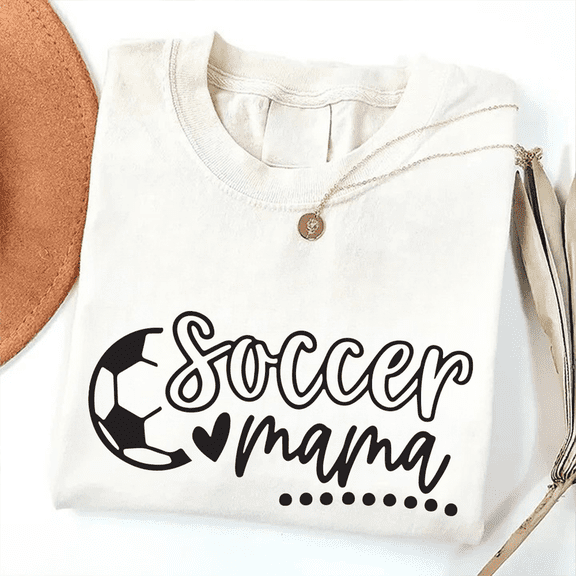 Soccer Mama Heart Graphic T-Shirt