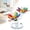Colorful, variant on Double Crystal Flowers Figurines, Crystal Figurine Lotus Flower Decor, 7 Color Crystal Lotus Flower Ornament, Rainbow Glass Flower, Colorful Crystal Lotus Table Decor, Creative Handicraft Gift,Red