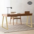 thumbnail image 4 of 2PCS Gold Metal Table Legs, 28 Inch Modern Furniture Legs, for Home Office Coffee Shop Table, 4 of 16