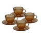 thumbnail image 5 of Juego de 4 tazas de té en miniatura para casa de muñecas, vajilla pequeña, comida, adorno, modelo Marrón, 5 of 9
