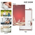 thumbnail image 2 of Trees and Deers Christmas Cotton Face Towels Soft Hand Towel Absorbent Bathroom Towel for Kitchen Hotel Decoration, 2 of 7