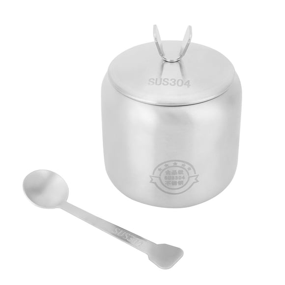 Juego de recipientes para condimentos de acero inoxidable para cocina, tarro para especias, especiero, vinagrera y botella.