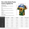 thumbnail image 6 of Lsque Landscape With Sunflowers pattern Hawaiian Shirt for Men, Unisex Summer Beach Casual Short Sleeve Button Down Shirts-X-Large, 6 of 9