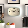 thumbnail image 3 of Reloj de pared JONES CLOCKS® Movie Retro 25,5 x 19,5 cm, color azul pálido, 3 of 7