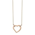 thumbnail image 1 of 14K Rose Gold charm pendant Cable Themed Necklace Diamond Round 18 in 20 mm 1, 1 of 2