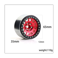 thumbnail image 2 of 4Pcs 2.2inch Roue de Roue de Roue de Perle Moyeu pour 1/10 RC Crawler Voiture Axial SCX10 Wraith Capra RR10 RBX10 TRX4, 2, 2 of 6