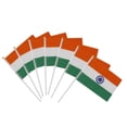 thumbnail image 5 of 12 Piezas Bandera de India Banderín Nacional Poliéster Yotijar Banderas que agitan de la mano, 5 of 5