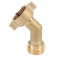 thumbnail image 1 of Codo De Manguera De Agua De 45 Grados, Roscas Resistentes Al Calor De 3/4 Pulgadas Latón Macizo Fácil Instalación Adaptador De Entrada De Agua RV Para Riego De Jardines, 1 of 7