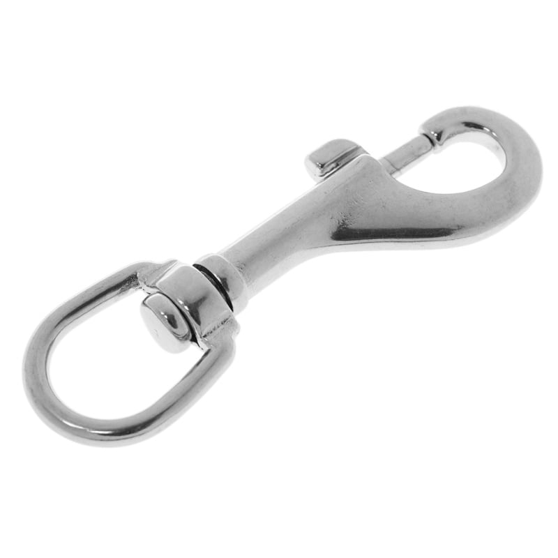Stainless Steel Dog Leash/Diving Trigger Swivel Clip Snap Hook Keychain 90MM 
