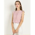 thumbnail image 2 of Blusa elegante Sin mangas Vintage Allegra K 1950 Rosa M, 2 of 6