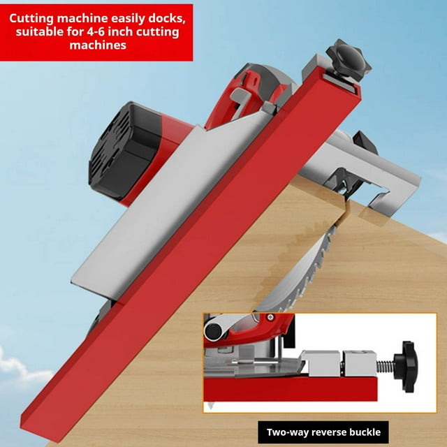 Outils de Mesure Base de Machine de Découpe Réglable pour Artisanat de Précision – Plaque de Perceuse pour Scie Circulaire pour Coupes Précises Construction en Métal Durable
