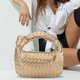 thumbnail image 4 of Bolso Tejido Bolso Anudado Cuerno Bolso Axila Bolso Mano (oro), 4 of 6