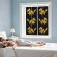 thumbnail image 3 of Dragon Flames Window Privacy Film, Yellow Dragons Abstract Modern Art Static Cling UV Sun Blocking Heat Control Window Tint Day and Night, Non-Adhesive One Way Windows Privacy Cover 19.6''x39.3'', 3 of 7