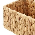 thumbnail image 6 of Casafield Bathroom Storage Baskets - Set of 2, Natural - Water Hyacinth, 16" W  x 6.75" D x 4.25" H, Woven Toilet Paper, Tissue, Shelving Bins, 6 of 7