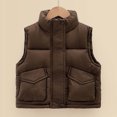 thumbnail image 2 of Teen Boys Puffer Vest Sleeveless Lightweight Girls' Outerwear Vests Boys' Outerwear Vests Kids Clothing 10-12 Years, 2 of 5