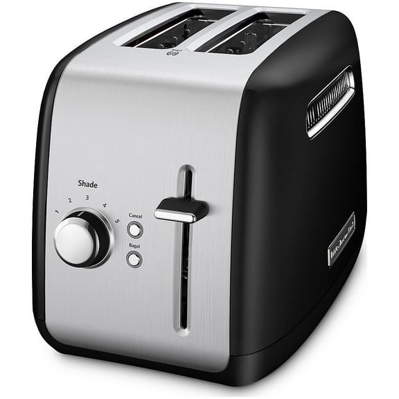 Restored Premium KitchenAid 2-Slice Toaster with manual lift lever, RKMT2115 (Refurbished)