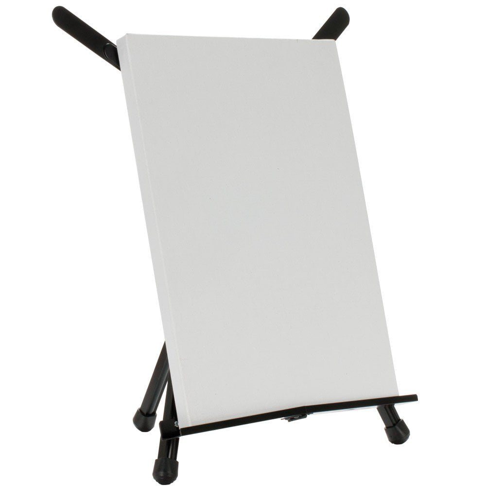 Bob Ross Master Artist Oil Paint Set Bundle with Aluminum Table Easel & 2-Pack 12x16 Stretched Canvas for Painting (3 Items)