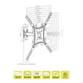thumbnail image 3 of Soporte Tv LENNON LN-SM18055E Vesa Max 400x400 -30kg 26-55'', 3 of 5