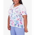 thumbnail image 6 of Alfred Dunner Womens Plus-Size  Butterfly Border Shirt Sleeve Top, 6 of 6