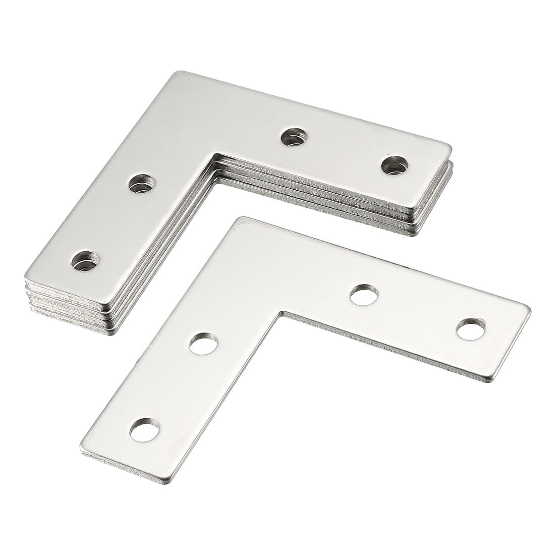 Uxcell Steel Flat Angle Bracket Plate L Shape Repair Joining Support ...