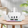 thumbnail image 2 of RGB Charging Dock Headset & Controllers Stand for Meta Quest 3S/3, Wall Mountable VR Charging Station, 2 of 4