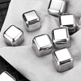 thumbnail image 4 of Stainless Steel Metal Beverage Chilling Rocks,Reusable Ice Cubes For Whiskey,Vodka,Liqueurs,Wine (26mm: 8 with clip), 4 of 5