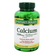 Nature's Bounty Calcium Plus Vitamine D3, 1200 mg, 120 gélules