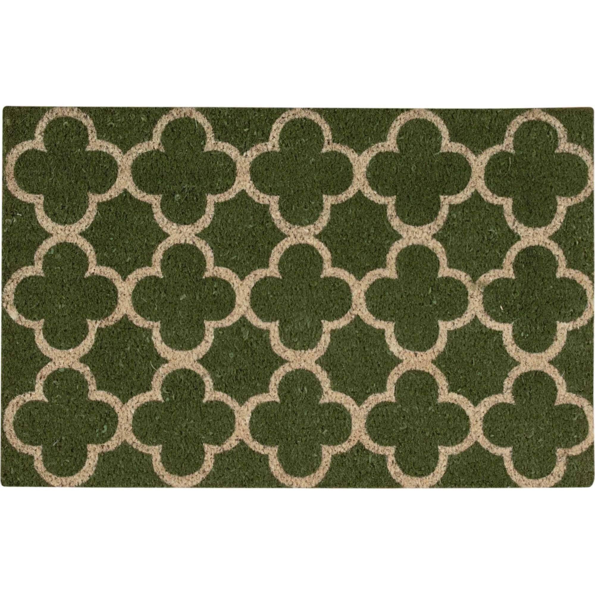 Waverly Greetings "Framework" Green Doormat by Nourison