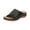 1Black, variant on Womens Wedge Heel Sandals Slip on Boho Open Toe Hollow Out Slippers with Arch Support