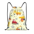 thumbnail image 1 of Xecao Heavy Equipment Pattern Sports Drawstring Backpack - String Swim Gym Bag with Wet Proof Pocket for Women&Men-Small, 1 of 6