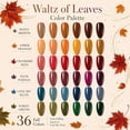 thumbnail image 2 of Beetles Fall Gel Nail Polish Set, Waltz of Leaves 36 Autumn Colors with Base Coat, Glossy, Glitter and Matte Top Coats and Nail Tools, 2 of 7